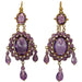 Boucles d'oreilles Antique amethyst gold earrings 58 Facettes 7622