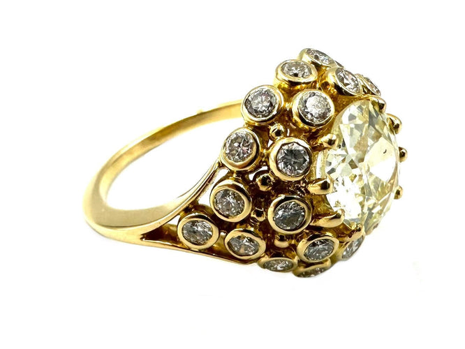 Bague 52 GILBERT ALBERT - Bague or jaune et diamants dont 2.04ct 58 Facettes