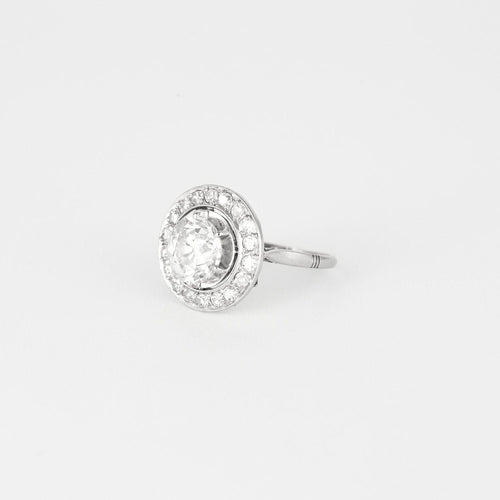 Bague 52 Bague solitaire platine diamant 2,20ct 58 Facettes M8957