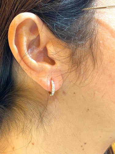 Boucles d'oreilles Boucles d’oreilles "Edouard Nahum" 2 en 1 en or rose 18 carats et diamants 58 Facettes