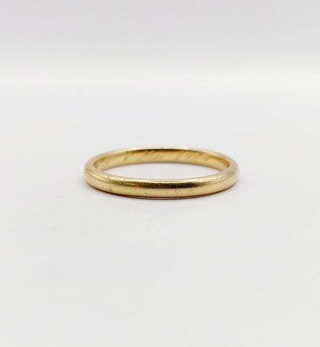 Bague 58.5 Bague jonc Alliance antique or jaune 18k stacker (circa 1929) 58 Facettes A06008