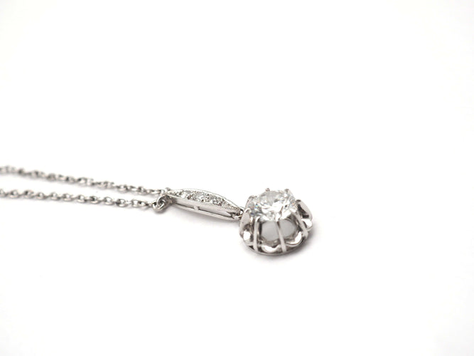 Collier Collier en platine et diamants 58 Facettes
