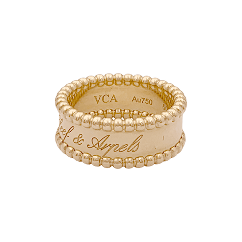 Bague 50 Bague Van Cleef & Arpels, "Perlée signature", or jaune. 58 Facettes 34580