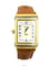 Montre JEAGER_LECOULTRE. Collection "REVERSO DUETTO", montre de dame en or jaune 58 Facettes