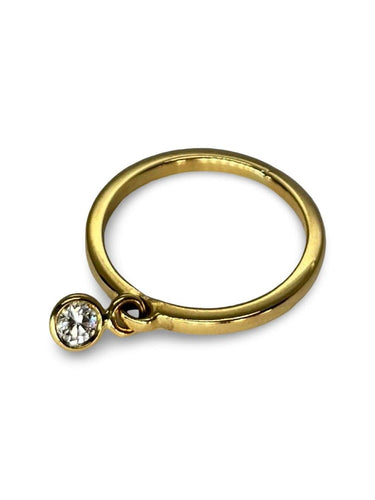 Bague 55 Bague Dior Coquines or jaune et diamant 58 Facettes 00072001