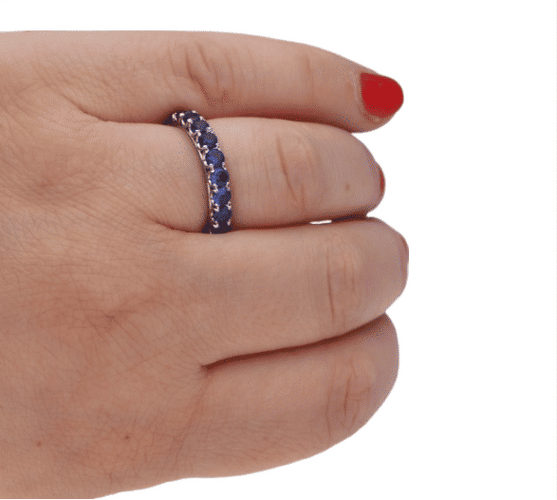 Bague ALLIANCE SAPHIR 58 Facettes 3078