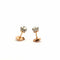 Boucles d'oreilles Puces d’oreilles anciennes or et diamants 58 Facettes