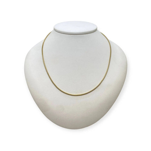 Collier Chaîne maille serpent 43cm or jaune 58 Facettes 330086130