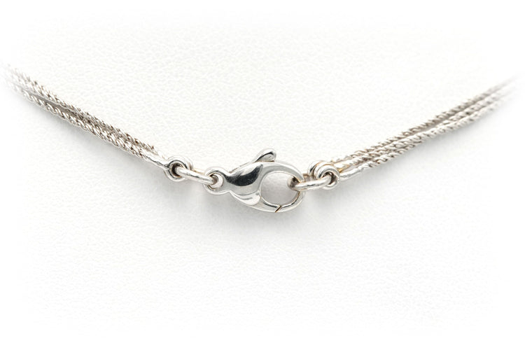 Collier Collier en or blanc serti de diamants 58 Facettes 22336