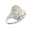 Bague 55 Géométrie en lumière : une bague Art déco en platine et diamant des années 1920 58 Facettes 25282-0064