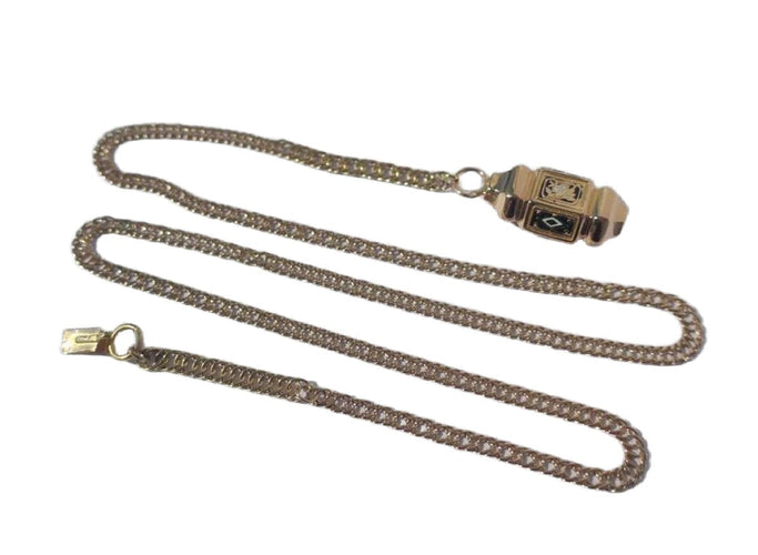 Collier Collier régional or rose fermoir émail XIXe Auvergne 58 Facettes