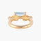 Bague 50 Bague Aigue-marine 58 Facettes