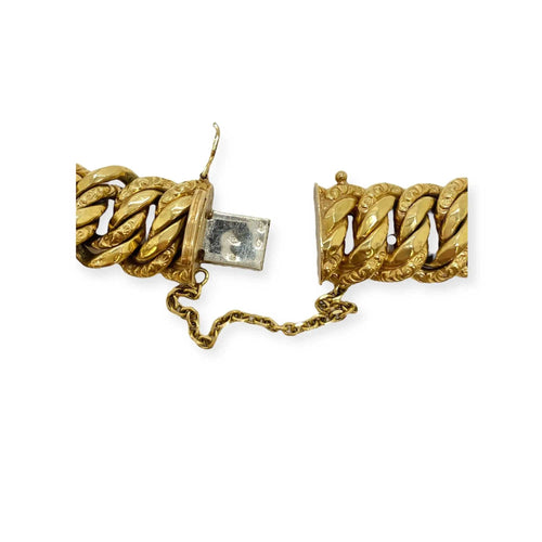 Bracelet Bracelet or jaune maille américaine 58 Facettes 330081547