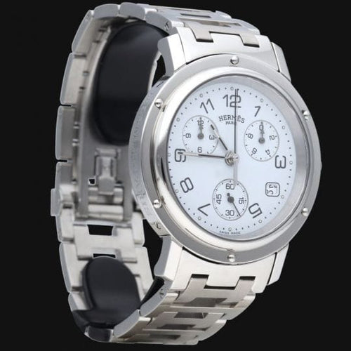 Montre Hermes Montre Clipper Chronograph 58 Facettes MT44640