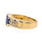 Bague 55.5 Bague Or jaune Saphir, Diamant 58 Facettes 3282756CN