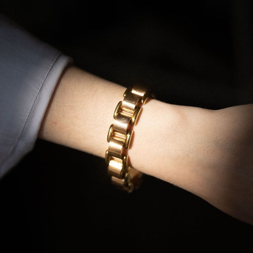 Bracelet Bracelet Simple Tank or jaune 58 Facettes 793351