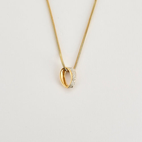 Collier Collier deux ors diamants 58 Facettes LP1120/16