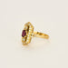 Bague 54 Bague or jaune, rubis et diamants 58 Facettes 240259