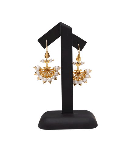 Örhängen Örhängen Bollywood Guld 21K Pärlor 58 Facettes BO210121/BOLLYWOOD/PHOTO