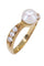 Bague 52 BAGUE PERLE ET DIAMANTS 58 Facettes 088091