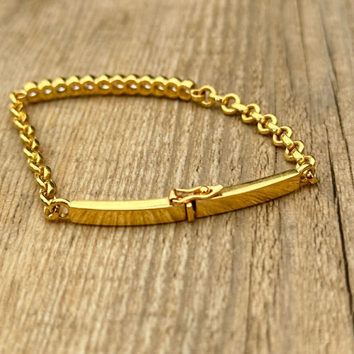 Bracelet Bracelet or jaune diamants 58 Facettes 317