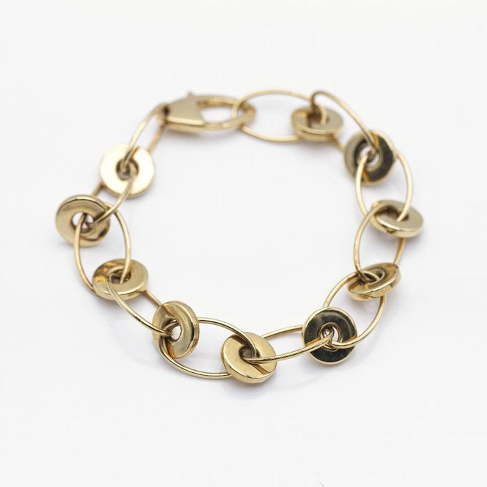 Bracelet Bracelet d'auteur en or jaune 58 Facettes N102866LF