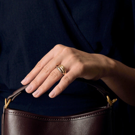 Bague 63 Cartier Bague Trinity en trois ors 58 Facettes LIS2603