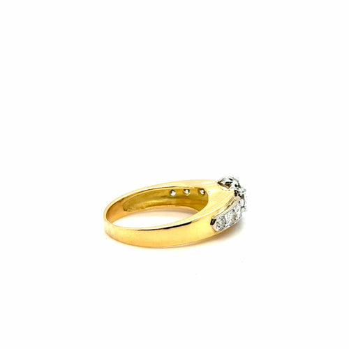 Bague Bague vintage Or jaune et Diamants 58 Facettes 1.0000371/1