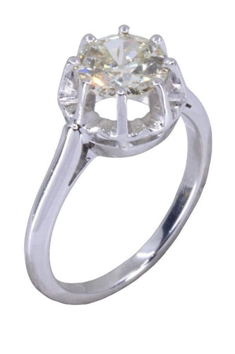 Bague 50 BAGUE SOLITAIRE ANCIEN DIAMANT 1.10 CARAT 58 Facettes 087151