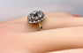 Bague 54 Bague marguerite en or blanc, platine et diamants 58 Facettes AB625