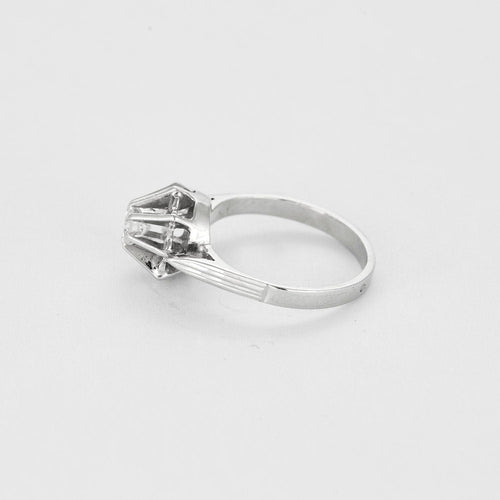Bague 50 Solitaire en or blanc et diamant 58 Facettes LP1287/13