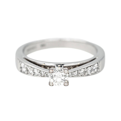 Bague 49 Bague Or blanc 58 Facettes 4607370RV