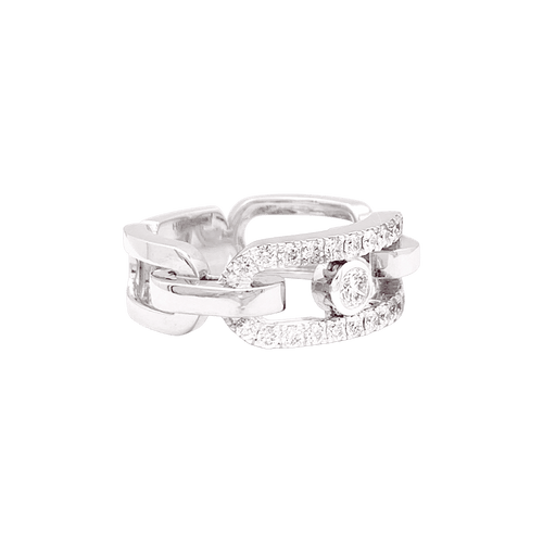 Bague 51 Bague Messika, "Move Link", or blanc, diamants. 58 Facettes 34808