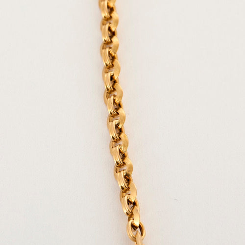 Collier Collier or jaune maille jaseron 58 Facettes CHA53452