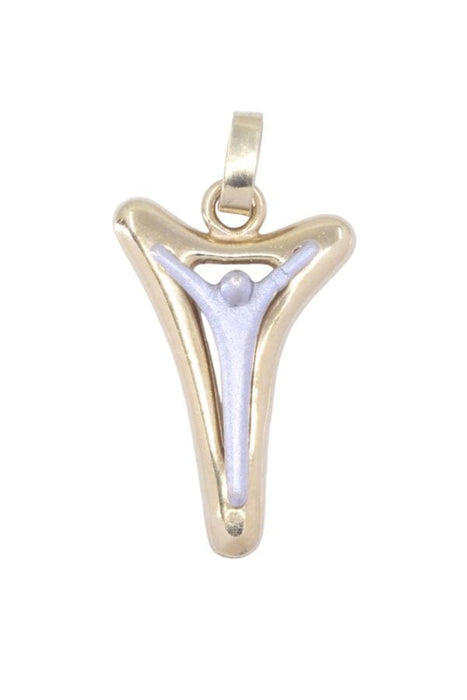 Pendentif Pendentif Croix moderne 58 Facettes 091921