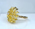 Bague 54 Importante bague en or jaune 18 carats et diamants 58 Facettes AB504