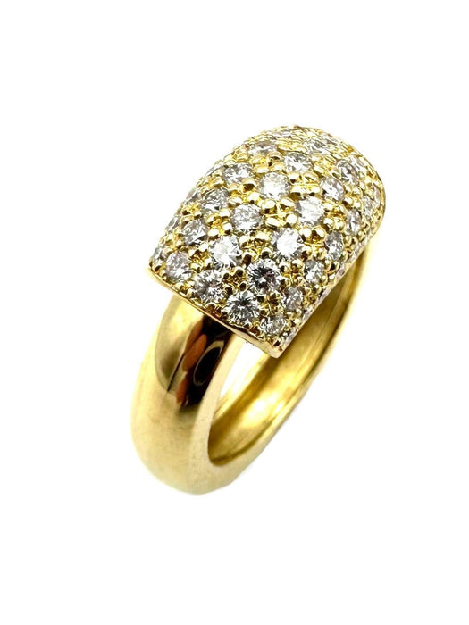 Bague 51 PIAGET. Collection "Dancer", bague or jaune 18K et diamants 58 Facettes