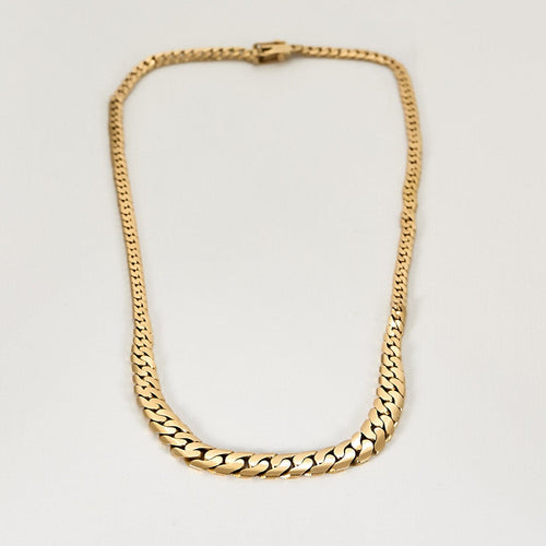 Collier Important Collier en or rose à maille gourmette 58 Facettes CHA5354