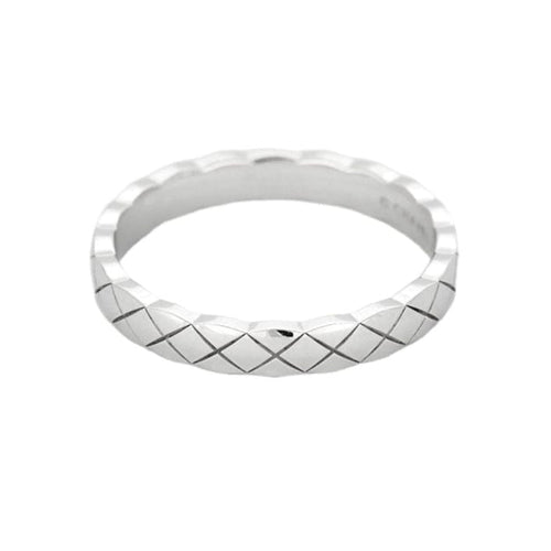 Bague 58 CHANEL - Bague Coco Crush mini modèle en Or blanc 18k 58 Facettes 58FC17-4