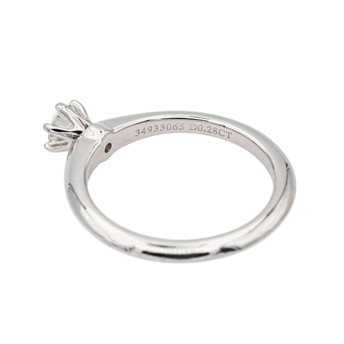 Bague 51 Tiffany & Co Bague Solitaire  Platine Diamant 58 Facettes 3875045RV
