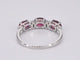 Bague Bague en or blanc avec diamants et rubis 58 Facettes 2124