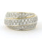 Bague 54 Bague en or bicolore avec diamants taille brillant jusqu'à 1,00 ct 58 Facettes