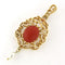 Pendentif Pendentif en or jaune serti de corail et de perles 58 Facettes