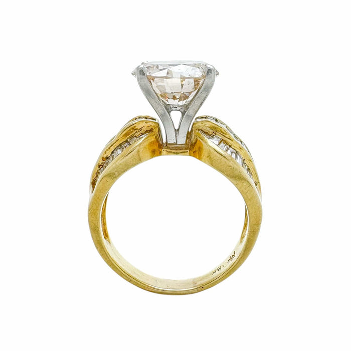 Bague 60 Bague or jaune diamant 5ct 58 Facettes