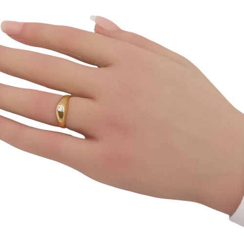 Bague 51 Bague or jaune et diamant 58 Facettes