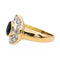 Bague 54 Bague Pompadour Or jaune Saphir, Diamant 58 Facettes 2560745CN