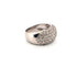Bague 56 Bague en or blanc 18 carats avec diamants 58 Facettes