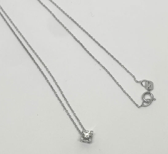 Collier Collier pendentif diamant 0,15ct 58 Facettes