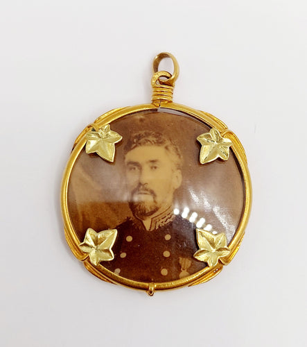 Pendentif Pendentif porte photo antique or jaune 58 Facettes A05403