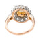 Bague 54 Bague Marguerite Or rose, Platine Perle, Diamant 58 Facettes 3685882CN